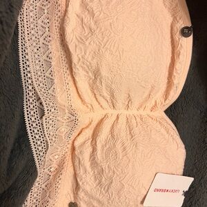 Lucky Brand Soft Peach Lace Bralette